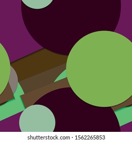 Flat material design - Creative vector trend seamless.