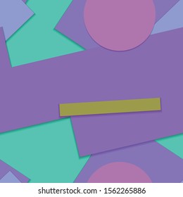 Flat material design - Creative vector trend seamless.