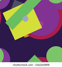 Flat material design - Creative vector trend seamless.