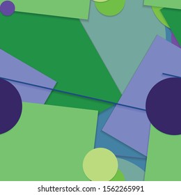 Flat material design - Creative vector trend seamless.