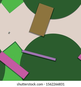 Flat material design - Creative vector trend seamless.