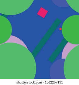 Flat material design - Creative vector trend seamless.