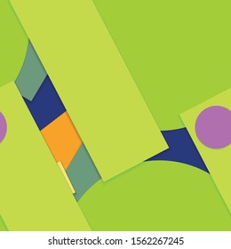 Flat material design - Creative vector trend seamless.