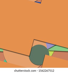 Flat material design - Creative vector trend seamless.