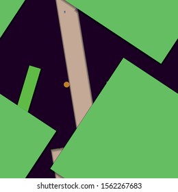 Flat material design - Creative vector trend seamless.
