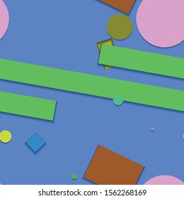 Flat material design - Creative vector trend seamless.