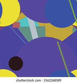 Flat material design - Creative vector trend seamless.