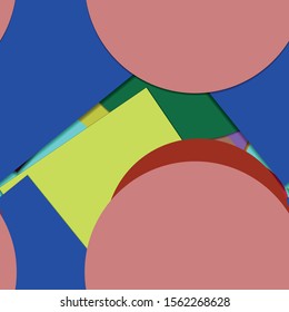 Flat material design - Creative vector trend seamless.