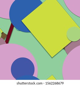 Flat material design - Creative vector trend seamless.