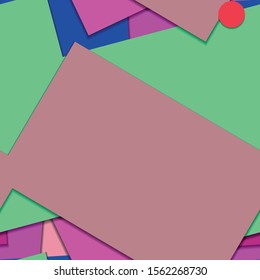 Flat material design - Creative vector trend seamless.