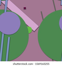 Flat material design - Creative vector trend seamless.