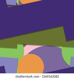 Flat material design - Creative vector trend seamless.