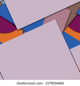 Flat material design - Creative vector trend seamless.