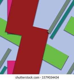 Flat material design - Creative vector trend seamless.
