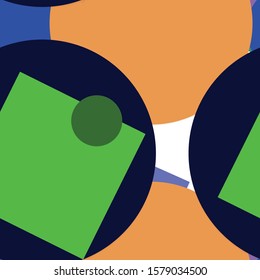 Flat material design - Creative vector trend seamless.