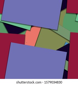 Flat material design - Creative vector trend seamless.