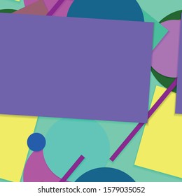 Flat material design - Creative vector trend seamless.