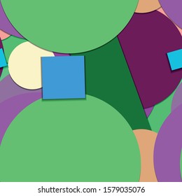 Flat material design - Creative vector trend seamless.