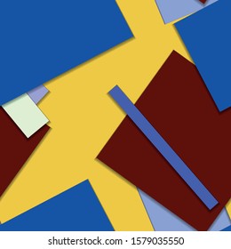 Flat material design - Creative vector trend seamless.