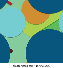 Flat material design - Creative vector trend seamless.