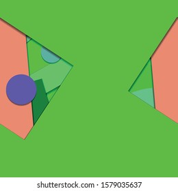 Flat material design - Creative vector trend seamless.