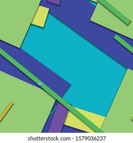 Flat material design - Creative vector trend seamless.