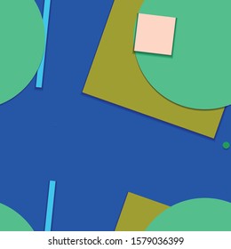 Flat material design - Creative vector trend seamless.