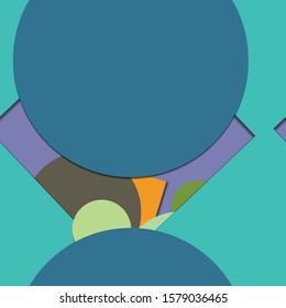 Flat material design - Creative vector trend seamless.