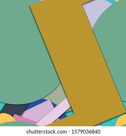 Flat material design - Creative vector trend seamless.