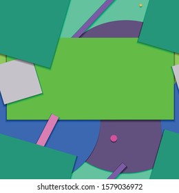 Flat material design - Creative vector trend seamless.
