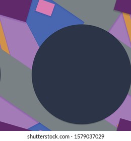 Flat material design - Creative vector trend seamless.