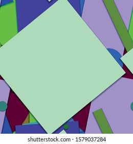 Flat material design - Creative vector trend seamless.