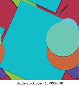 Flat material design - Creative vector trend seamless.