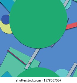 Flat material design - Creative vector trend seamless.