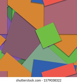 Flat material design - Creative vector trend seamless.