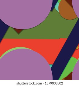 Flat material design - Creative vector trend seamless.