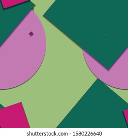 Flat material design - Creative vector trend seamless.
