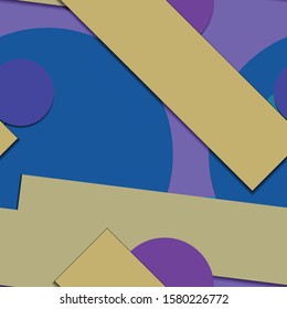 Flat material design - Creative vector trend seamless.