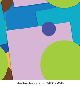 Flat material design - Creative vector trend seamless.