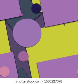 Flat material design - Creative vector trend seamless.