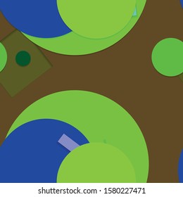 Flat material design - Creative vector trend seamless.