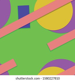 Flat material design - Creative vector trend seamless.