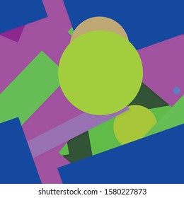 Flat material design - Creative vector trend seamless.