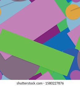 Flat material design - Creative vector trend seamless.