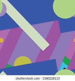 Flat material design - Creative vector trend seamless.