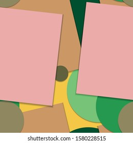 Flat material design - Creative vector trend seamless.