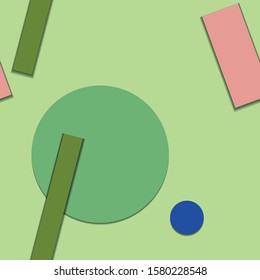 Flat material design - Creative vector trend seamless.