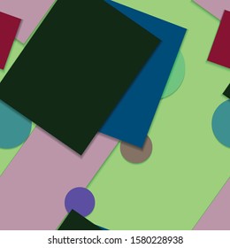 Flat material design - Creative vector trend seamless.