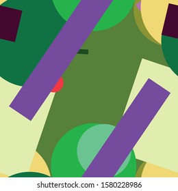 Flat material design - Creative vector trend seamless.