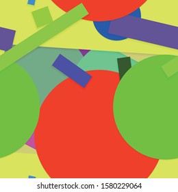 Flat material design - Creative vector trend seamless.